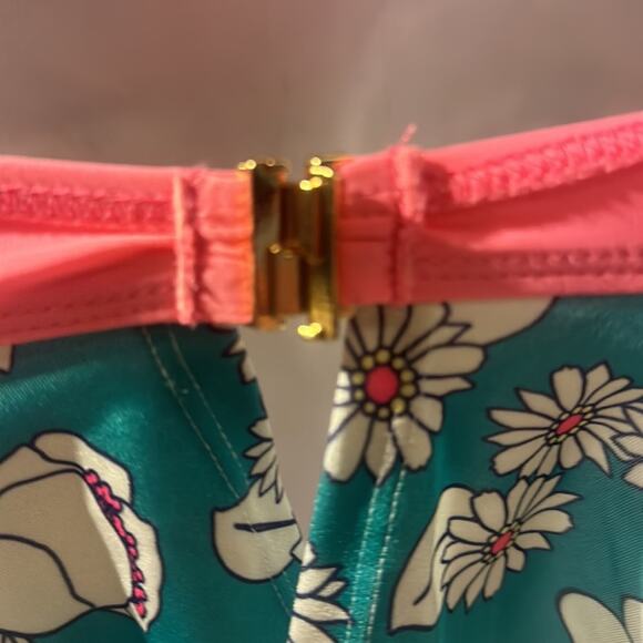 REDUCED WiLDFOX NWT 2 PIECE SWIMSUIT-STRAPLESS TOP & BIKINI BOTTOM  FLORAL XS - Picture 5 of 14